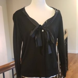 NWT DKNY bow cardigan